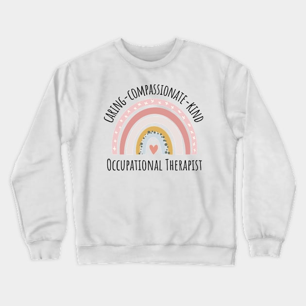 occupational therapist rainbow pastel Crewneck Sweatshirt by IndigoPine